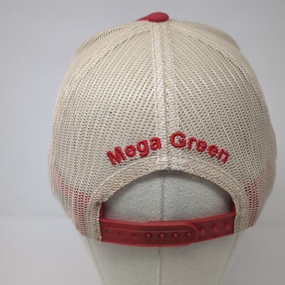 Walter Moss Seed Trucker Hat Red One Size Adjustable Mesh Back George Andrie - Picture 5 of 8